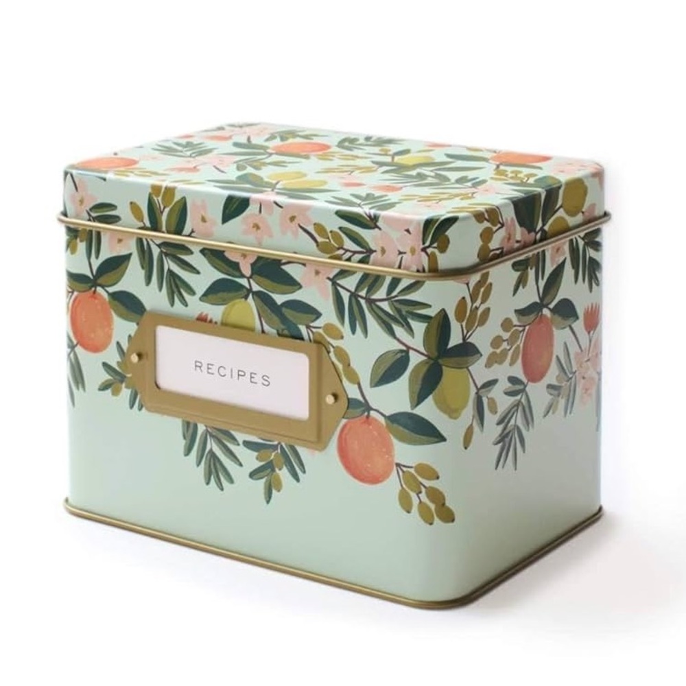 Rifle Paper Co. Citrus Floral Recipe Box